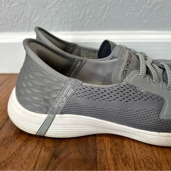 Skechers On The Go Walking Shoes Slip-Ins Hands Free Women’s Size 9 Gray - Picture 6 of 11
